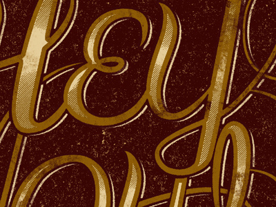 Some type for a thing... gallery show hero design studio hey now lettering typography