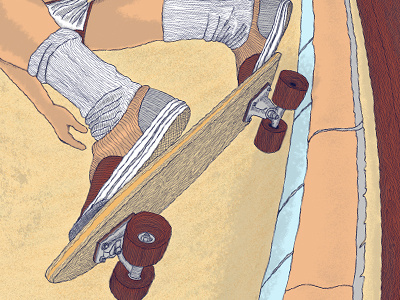 Sneak peek at a new 6-color screen print on press this week hand drawn hero design studio illustration skateboard skateboarding