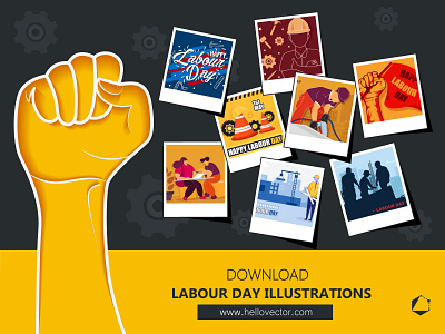 Labour Day (Labor Day) Graphics Collections clipart design illustration labor labor day may day power vector worker