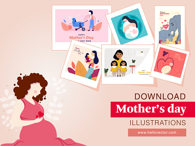 Mother's Day Graphics Collection clipart day design illustration kids mom mother motherhood mothers mothersday parenting parents vector