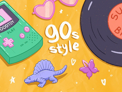 90s style sticker pack