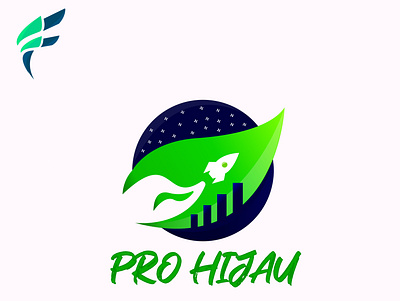 prohijau brand identity branding design icon logo vector