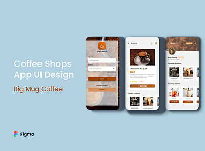 Coffee Shops UI Design Concept design figma hire me porfolio ui design ui