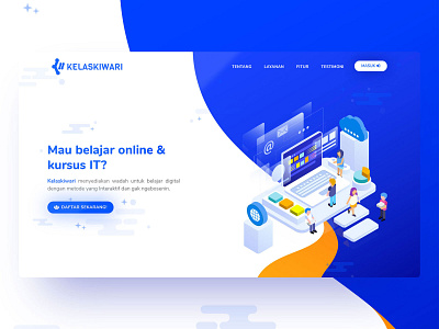 KelasKiwari mobile redesign responsive ui uidesign ux uxdesign web webdesign