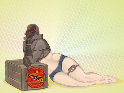 NKR Ranger Fallout fallout illustraion vector art