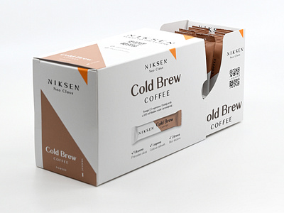 Shelf-ready box for cold brew sachets