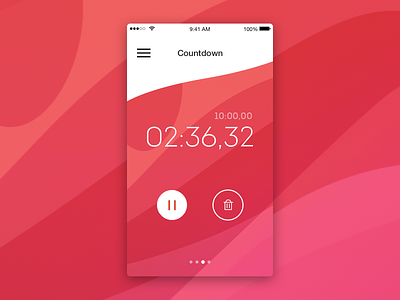 Daily UI #014 - Countdown Timer app apple clock countdown daily illustration ios number time timer ui ux