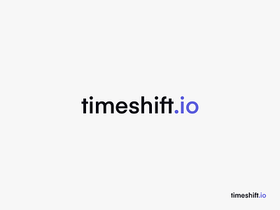 timeshift.io Logo brand branding corporate identity font identity logo logomark logotype portfolio sign typography