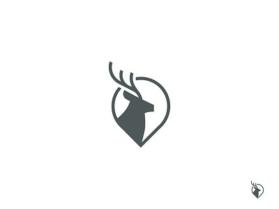 Deer + Map Logo brand branding corporate identity font identity logo logomark logotype sign typography