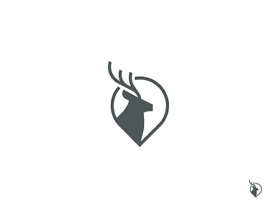 Deer + Map Logo