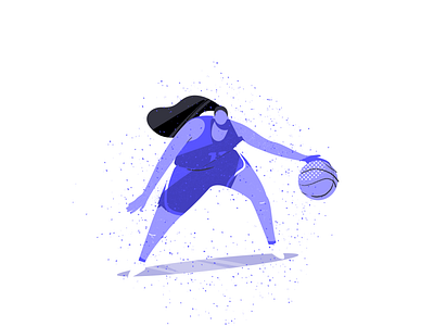 Basketball player design flat illustration vector