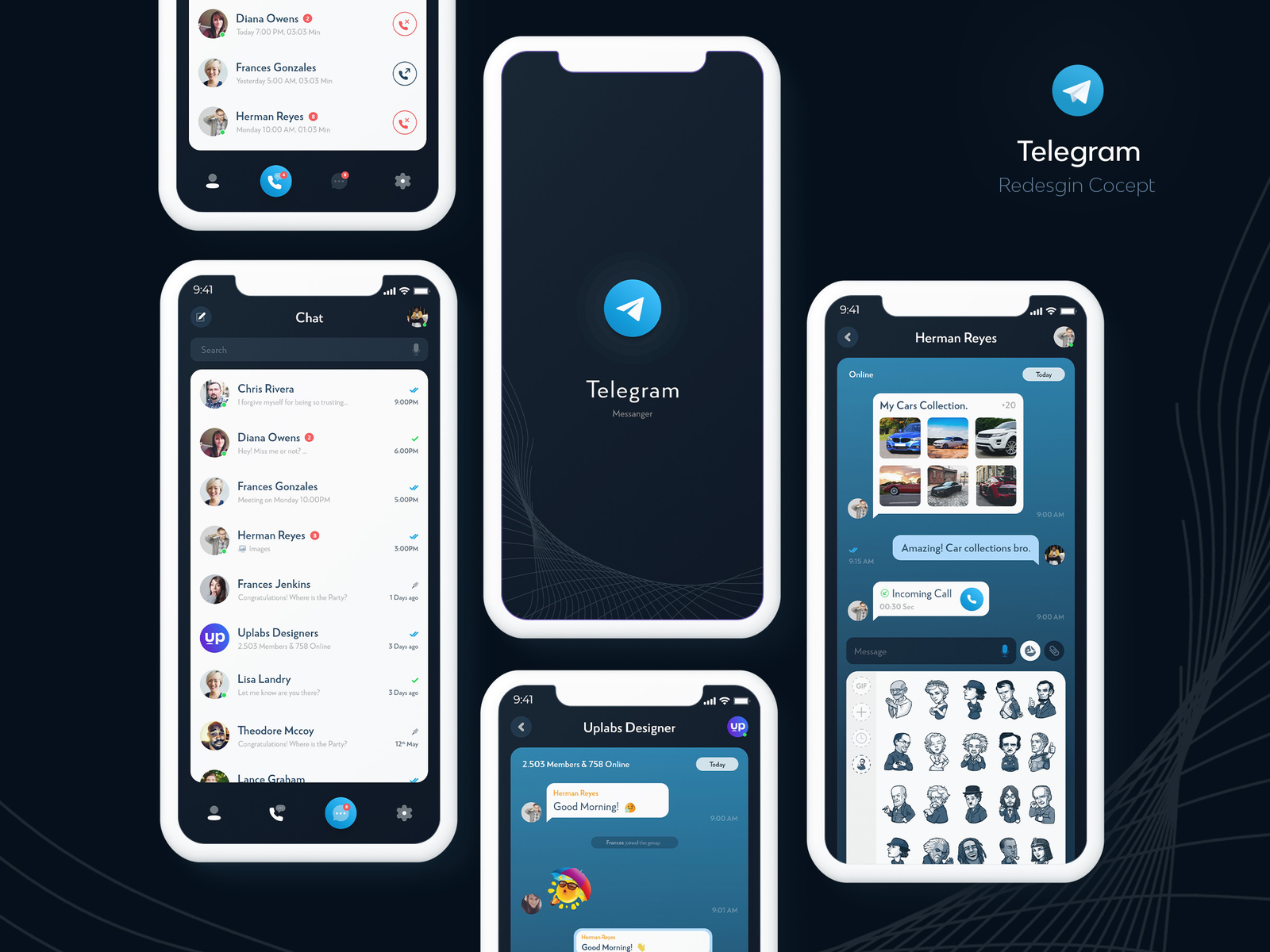 Telegram - Messenger App Redesign Concept - Mobile By Designer_DM On ...