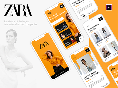 ZARA - Mobile App Design concept