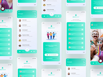 Snapchat - Redesign Concept chat app