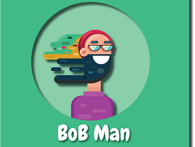 Bob Man 2d charecter design 3d animation adobe illustrator animation character animation characterillustration charecterdesign graphic icon photoshop ui web