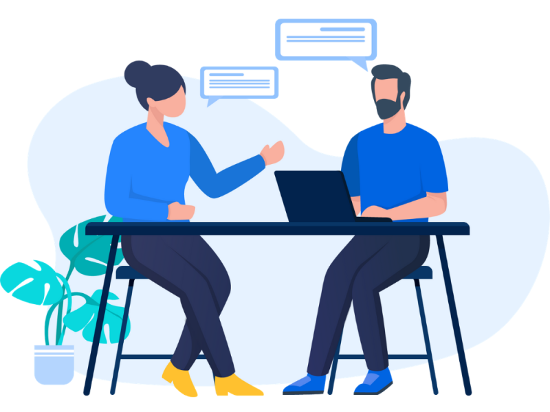 Illustration for represent the Discussion by CamaDesigns on Dribbble