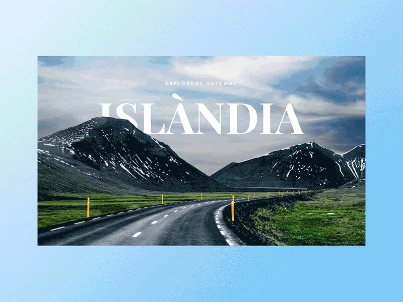 Isla. A Travel website for Iceland art direction design iceland islandia responsive design travel guide travel photography website