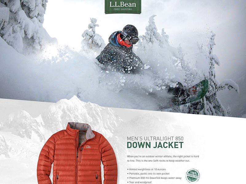 Outerwear Website animated mountain snow snowboard sports texture ui ux website