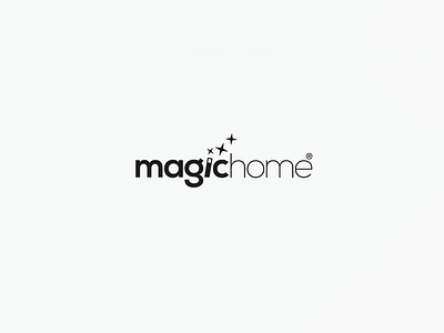 magichome branding design flat illustration illustrator logo minimal typography