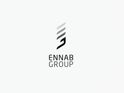 Ennab Group branding design flat logo minimal