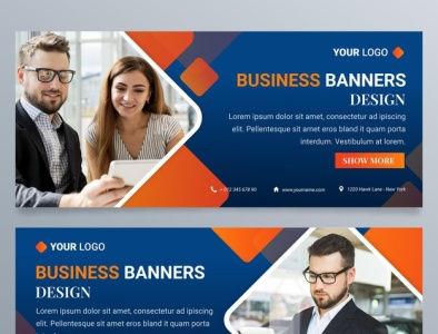 gradient business banners design template 23 2148915670