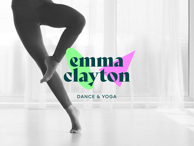 Emma Clayton Dance & Yoga brandidentity branding brandstory brightbranding dance logo design logo logodesigner wellbeing yoga logo