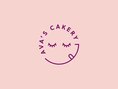 Ava's Cakery bakery logo brandidentity branding brightbranding cake logo design logo logodesigner very peri