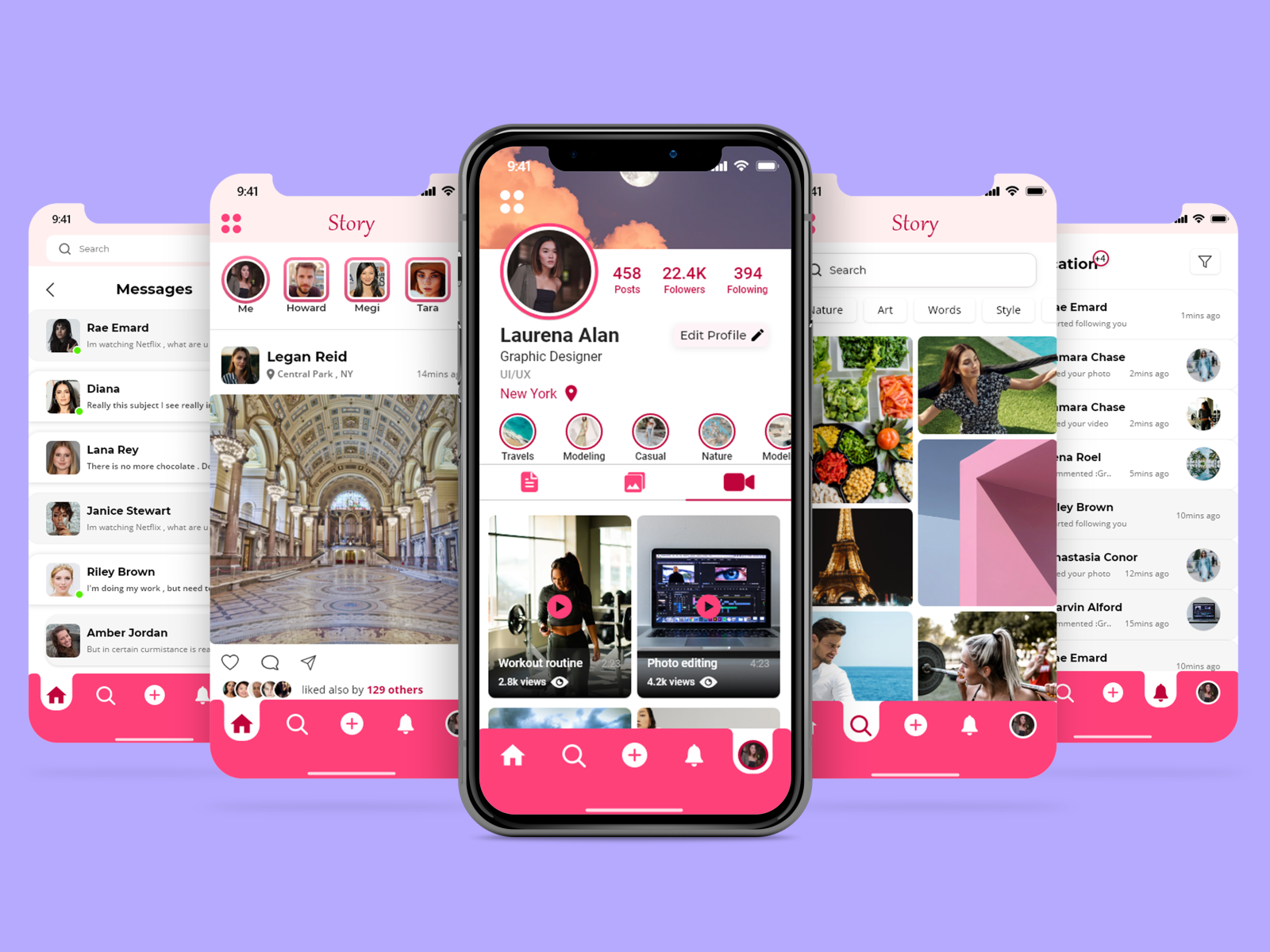 Social Media App ~ Story by Gent Bekteshi on Dribbble