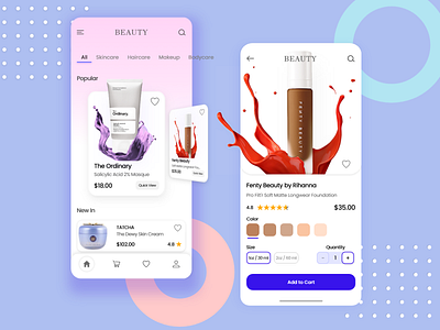 Cosmetics & Beauty  Mobile App