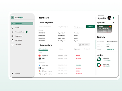 Fintech Dashboard