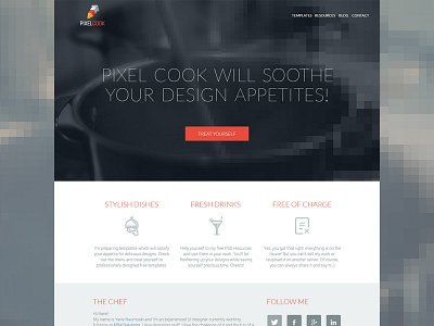 Pixel Cook - Free PSDs