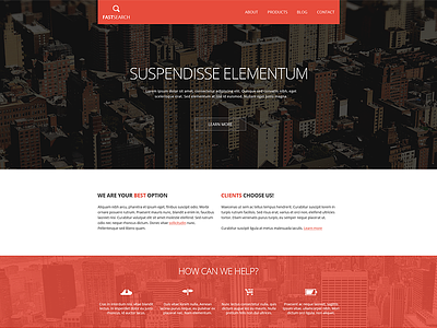Fast Search – Corporate Template corporate download flat freepsd minimal red soon template web website wip
