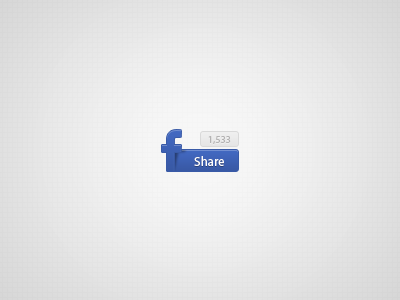 Facebook Button blue button facebook network shadow share social ui