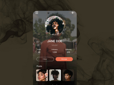 Daily UI 006 - profile dailyui dailyuichallenge design ui user profile