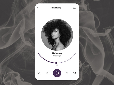 Daily UI 009 app daily 100 challenge daily ui daily ui 009 dailyui design music player ui