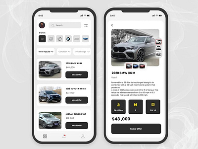 Car Dealership App app dailyuichallenge design ui uidesign uiux user experience user interface