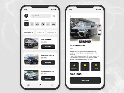 Car Dealership App app dailyuichallenge design ui uidesign uiux user experience user interface