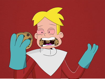 Gary and cookie ;) 2d animation 2d illustration cartoon character cartoon illustration final space finalspace gary goodspeed illustration