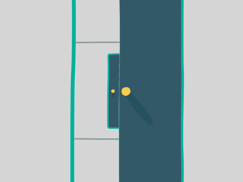 Infinite Door animation door loop