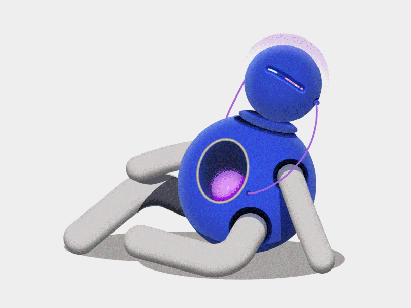 Le Futur 1.5 animation character animation character design dancing design motion design music robot romain loubersanes