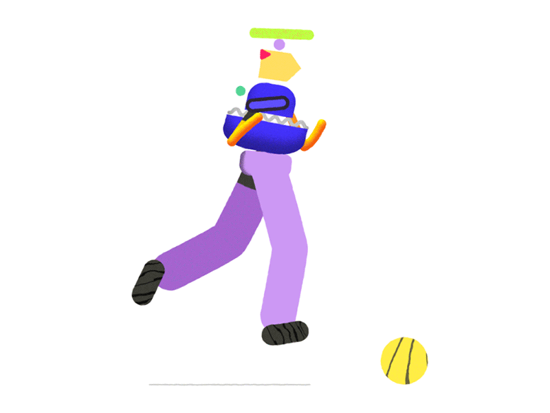 Ball Kid after effect animation character animation character design romain loubersanes running cycle