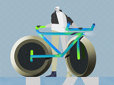 Bike is the futur bike character concept characterdesign illustration illustrator photoshop