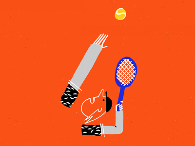 Tennis character design graphic design illustration sport