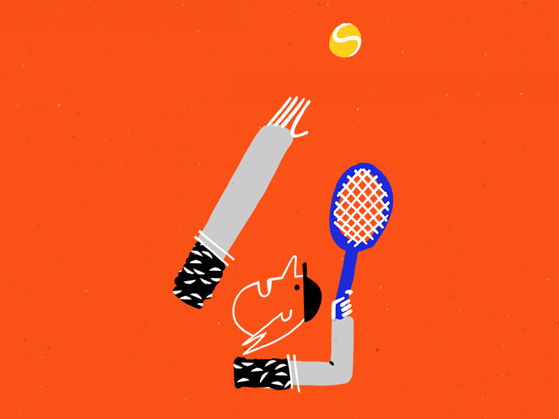 Tennis graphic design sport illustration character design