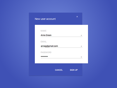 Sign Up Form 001 challenge daily form material sign up ui ux