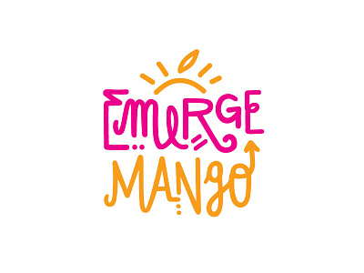 Emerge Mango Logo calligraphy ethiopia hand writing lettering logo yegna