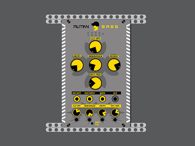 VCV Rack Design [Autinn Bass] design eurorack illustration vcvrack