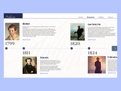 Pushkin.fan 2 design minimal typography ui web website
