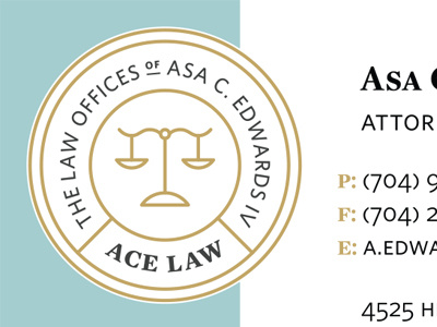 ACE LAW Detail law firm lawyer logo
