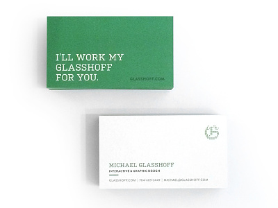 Glasshoff Business Cards 2015 business cards glasshoff green grid pixel